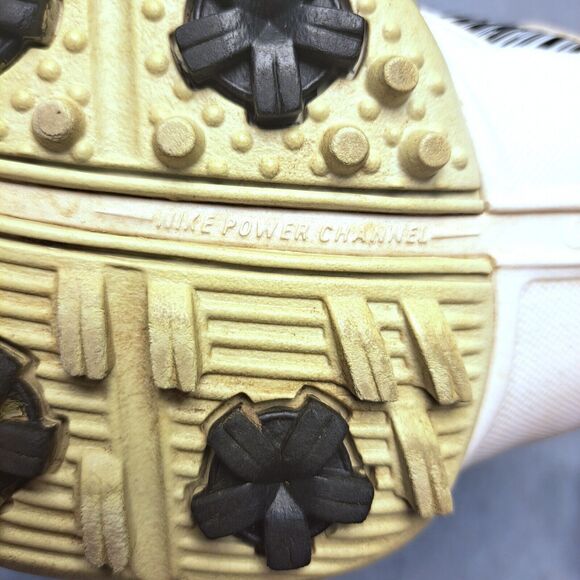 NIKE DELIGHT V LADY GOLF SHOES WOMENS SIZE 7.5 WHITE SOFT SPIKE POWER CHANNEL - Picture 7 of 10